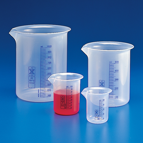 Beaker, Pp, Printed Graduations, 25Ml