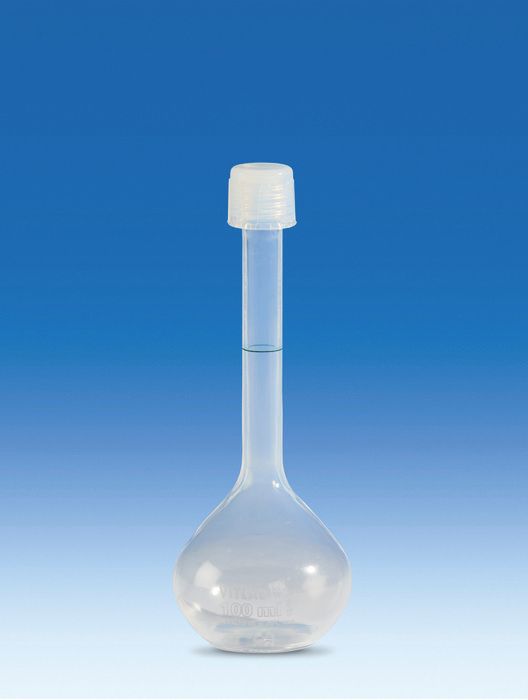 Volumetric flasks, PFA, Class A, with screw cap