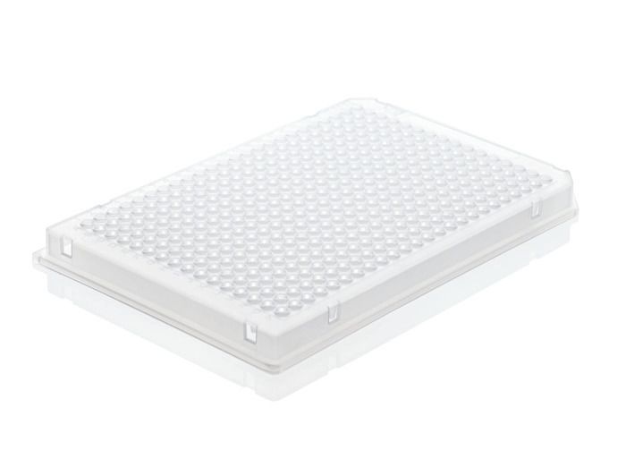 PCR plate 384-well, PP, 0.03 ml, full skirted, Low Profile, BIO-CERT® PCR QUALITY — transparent