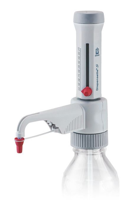 Bottle-top dispensers Dispensette® S, analog-adjustable, DE-M — 0.1 ml - 1 ml