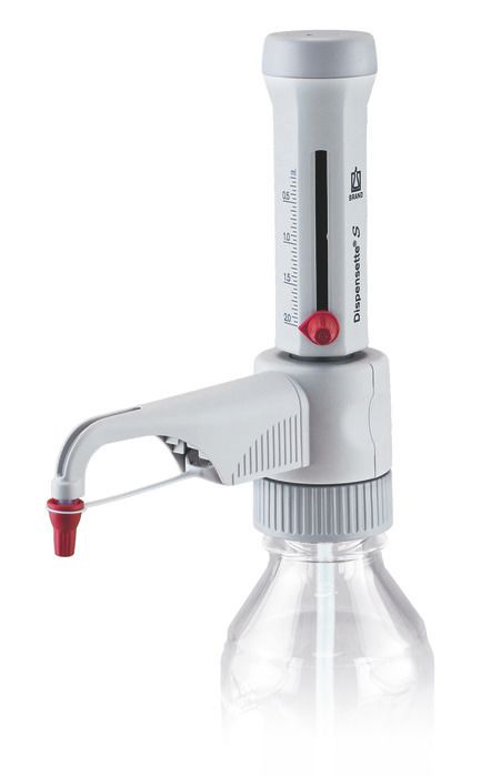 Bottle-top dispensers Dispensette® S, analog-adjustable, DE-M — 0.2 ml - 2 ml