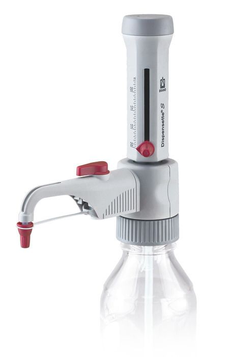 Bottle-top dispensers Dispensette® S, analog-adjustable, DE-M — 0.2 ml - 2 ml