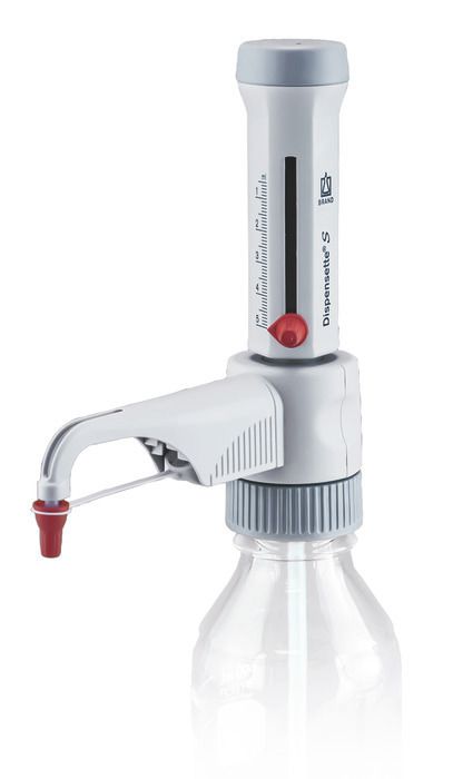 Bottle-top dispensers Dispensette® S, analog-adjustable, DE-M — 0.5 ml - 5 ml