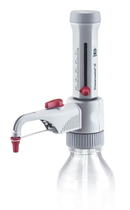 Bottle-top dispensers Dispensette® S, analog-adjustable, DE-M — 0.5 ml - 5 ml