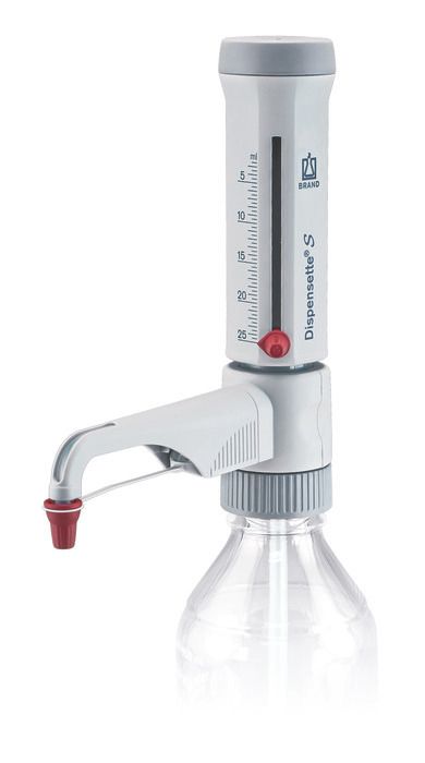 Bottle-top dispensers Dispensette® S, analog-adjustable, DE-M — 2.5 ml - 25 ml