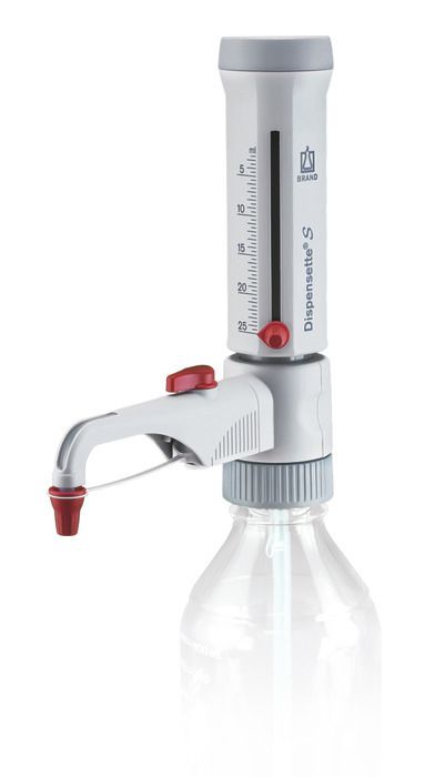 Bottle-top dispensers Dispensette® S, analog-adjustable, DE-M — 2.5 ml - 25 ml