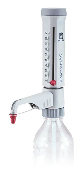 Bottle-top dispensers Dispensette® S, analog-adjustable, DE-M — 10 ml - 100 ml