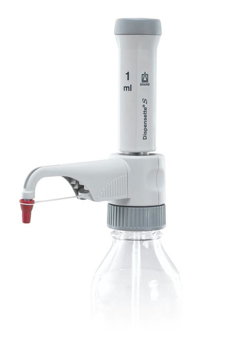 Bottle-top dispensers Dispensette® S, fixed-volume, DE-M — 1 ml