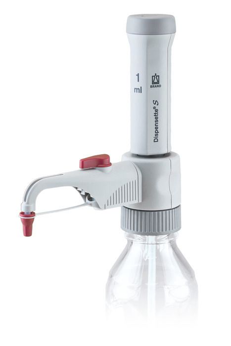 Bottle-top dispensers Dispensette® S, fixed-volume, DE-M — 1 ml
