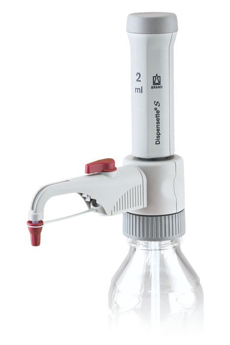 Bottle-top dispensers Dispensette® S, fixed-volume, DE-M — 2 ml