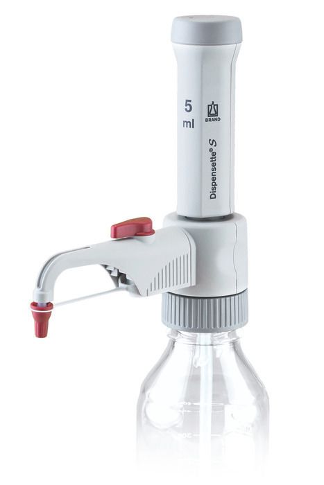 Bottle-top dispensers Dispensette® S, fixed-volume, DE-M — 5 ml
