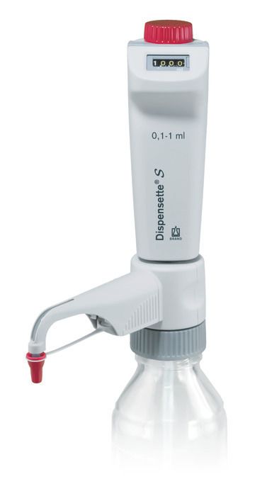 Bottle-top dispensers Dispensette® S, digital — 0.1 ml - 1 ml