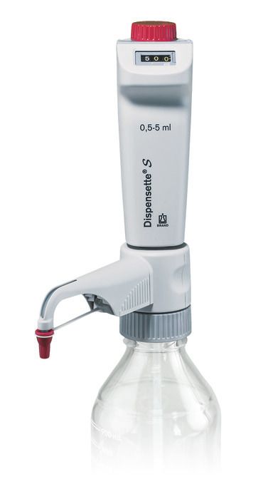 Bottle-top dispensers Dispensette® S, digital — 0.5 ml - 5 ml