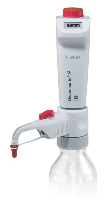 Bottle-top dispensers Dispensette® S, digital — 0.5 ml - 5 ml