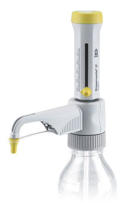 Bottle-top dispensers Dispensette® S Organic, analog-adjustable, DE-M — 0.5 ml - 5 ml