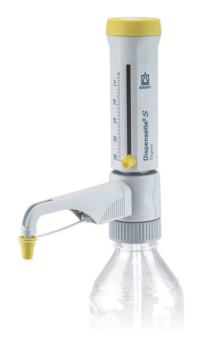 Bottle-top dispensers Dispensette® S Organic, analog-adjustable, DE-M — 2.5 ml - 25 ml