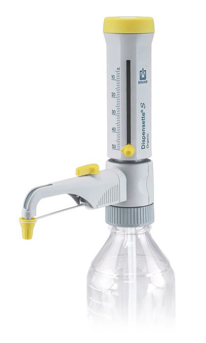 Bottle-top dispensers Dispensette® S Organic, analog-adjustable, DE-M — 5 ml - 50 ml