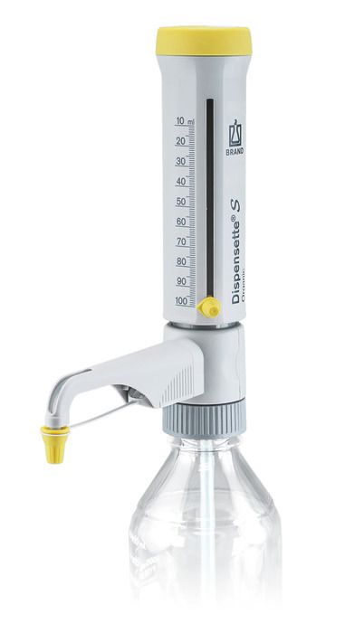 Bottle-top dispensers Dispensette® S Organic, analog-adjustable, DE-M — 10 ml - 100 ml