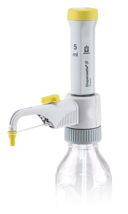Bottle-top dispensers Dispensette® S Organic, fixed-volume, DE-M — 5 ml