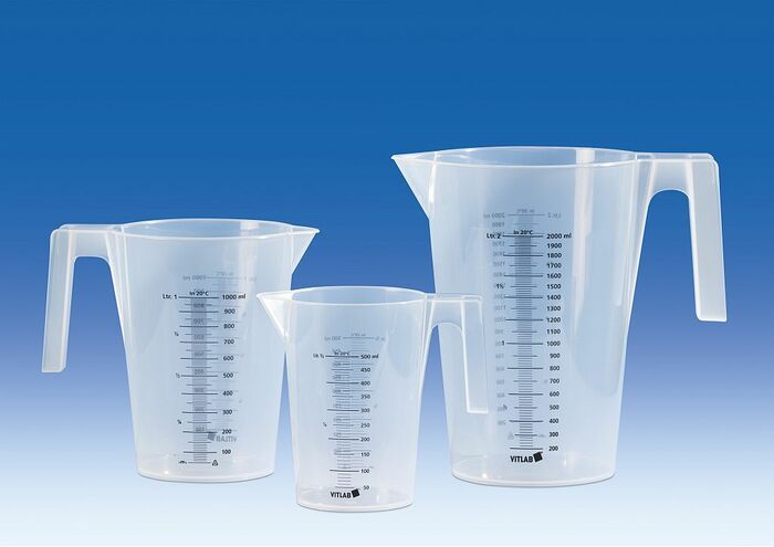 Graduated beakers, PP, nesting