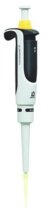 Single-channel micropipette Transferpette® S, fixed-volume, DE-M — 20 μl