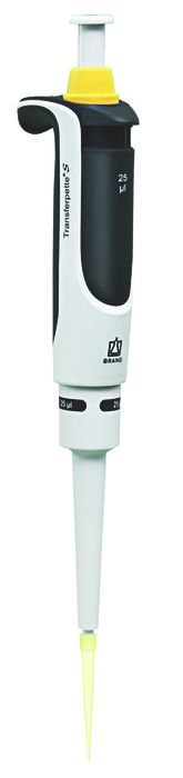 Single-channel micropipette Transferpette® S, fixed-volume, DE-M — 25 μl