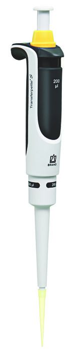 Single-channel micropipette Transferpette® S, fixed-volume, DE-M — 200 μl