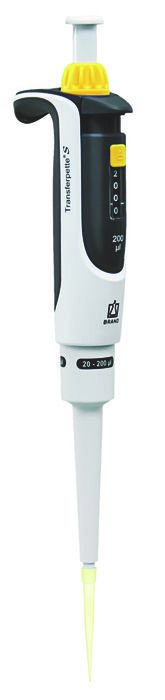 Single-channel micropipette Transferpette® S, adjustable, DE-M — 20 - 200 μl