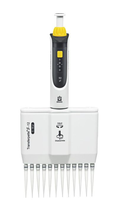 Multi-channel micropipette Transferpette® S -12, adjustable, DE-M — 5 - 50 μl