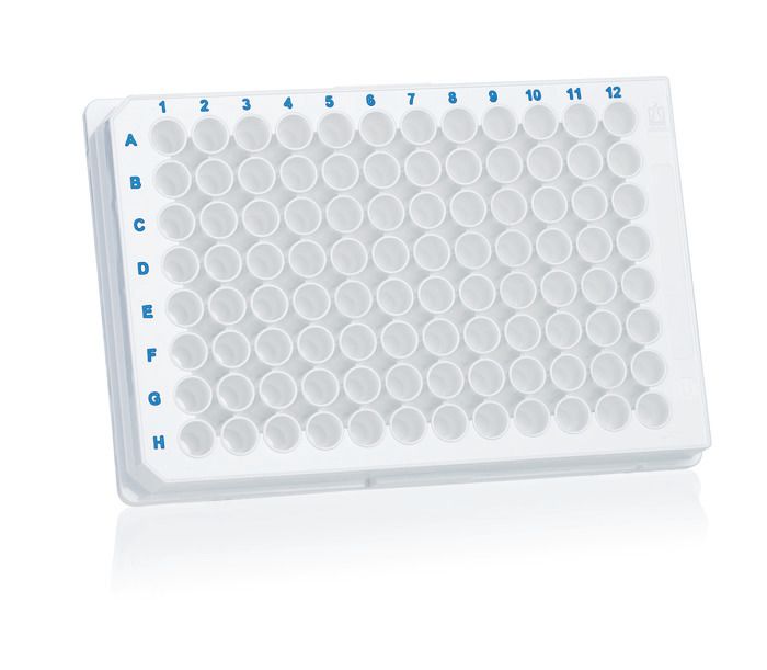 BRANDplates® microtitration plate, 96-well, immunoGradeTM, PS, BIO-CERT® CERTIFIED QUALITY — white