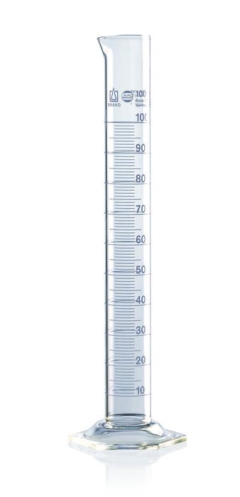 Graduated cylinders USP, tall form, BLAUBRAND®, class A, Boro 3,3, DE-M, USP batch certificate