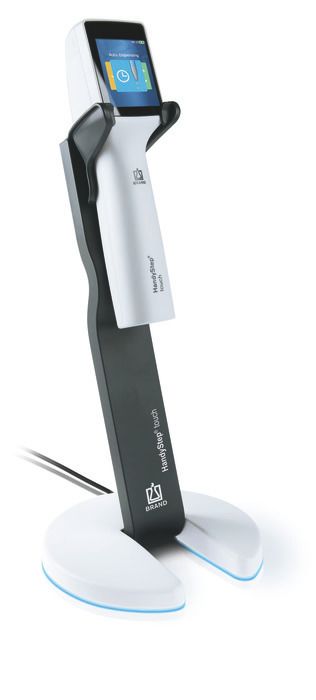 Repetitive pipettes HandyStep® touch, DE-M — HandyStep® touch incl. charging stand