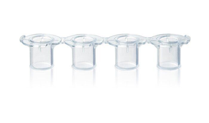 Insert strips, smooth-wall, 13 mm, PET-Membrane, strips of 4, for 24/6-well BRANDplates®, BIO-CERT® CELL CULTURE QUALITY, sterile