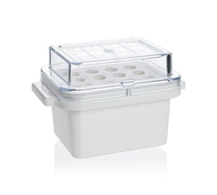 Mini cooler, for microtubes, 0.5 ml - 2 ml, PC — bench temperature maintained -70 °C for 45 minutes
