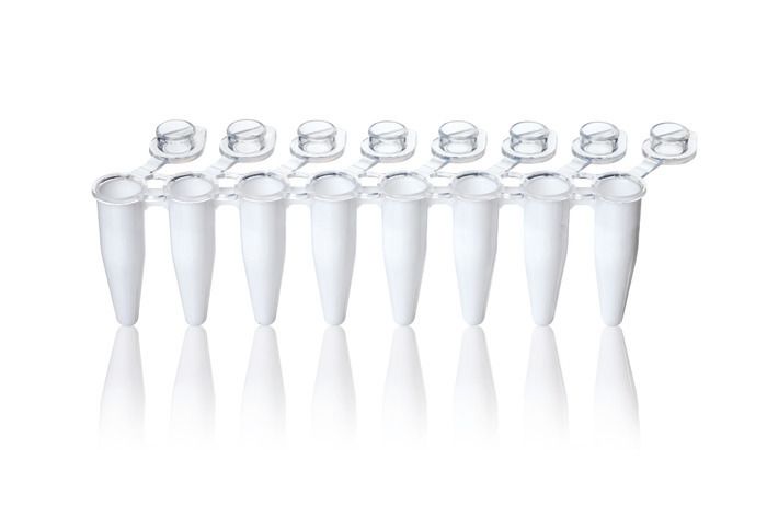 PCR strips, PP, BIO-CERT® PCR QUALITY — strips of 8