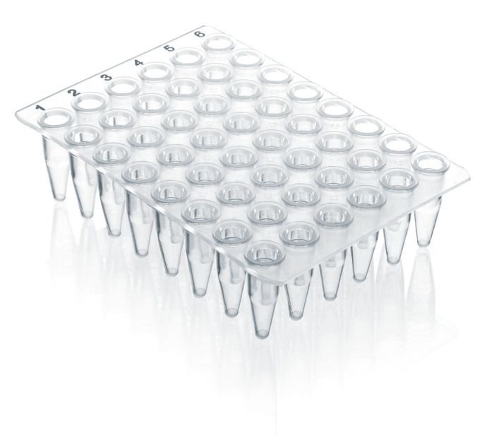 PCR plate 48-well, PP, 0.2 ml, without skirt, BIO-CERT® PCR QUALITY