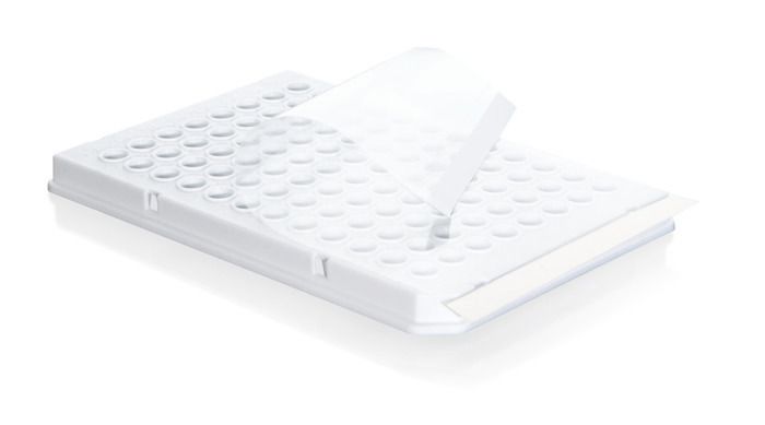 PCR sets 96-well plates and films, PP, well rim not elevated, inclusive 50 foils for qPCR, polyester, BIO-CERT® PCR QUALITY