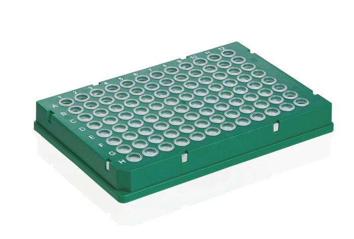 PCR plate 96-well, Rigid Frame, PC/PP, BIO-CERT® PCR QUALITY — Low Profile