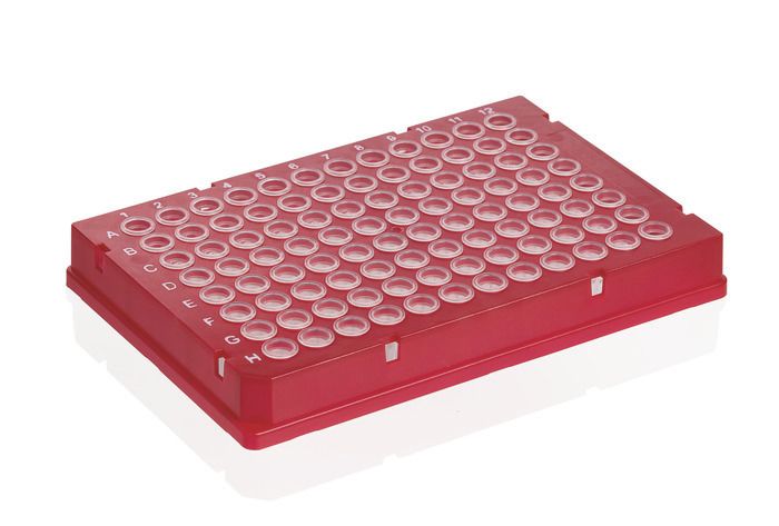 PCR plate 96-well, Rigid Frame, PC/PP, BIO-CERT® PCR QUALITY — Low Profile