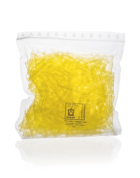 Pipette tips, 2 - 200 μl, PP — CERTIFIED LIFE SCIENCE QUALITY