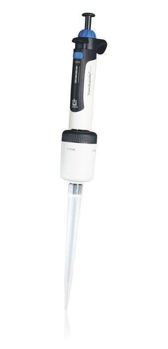 Single-channel micropipette Transferpette® pro, adjustable, DE-M — 1,000 - 10,000 μl