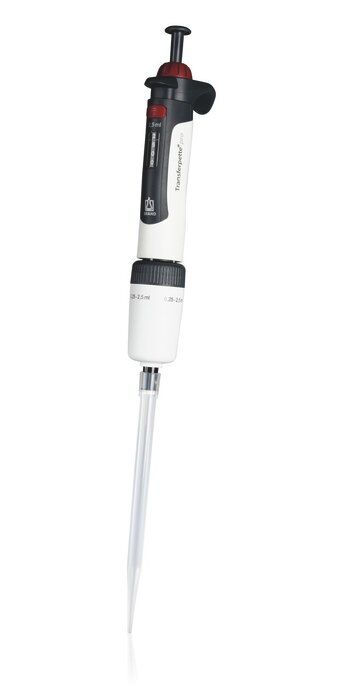 Single-channel micropipette Transferpette® pro, adjustable, DE-M — 250 - 2,500 μl