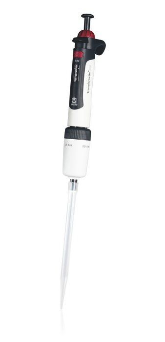 Single-channel micropipette Transferpette® pro, adjustable, DE-M — 500 - 5,000 μl